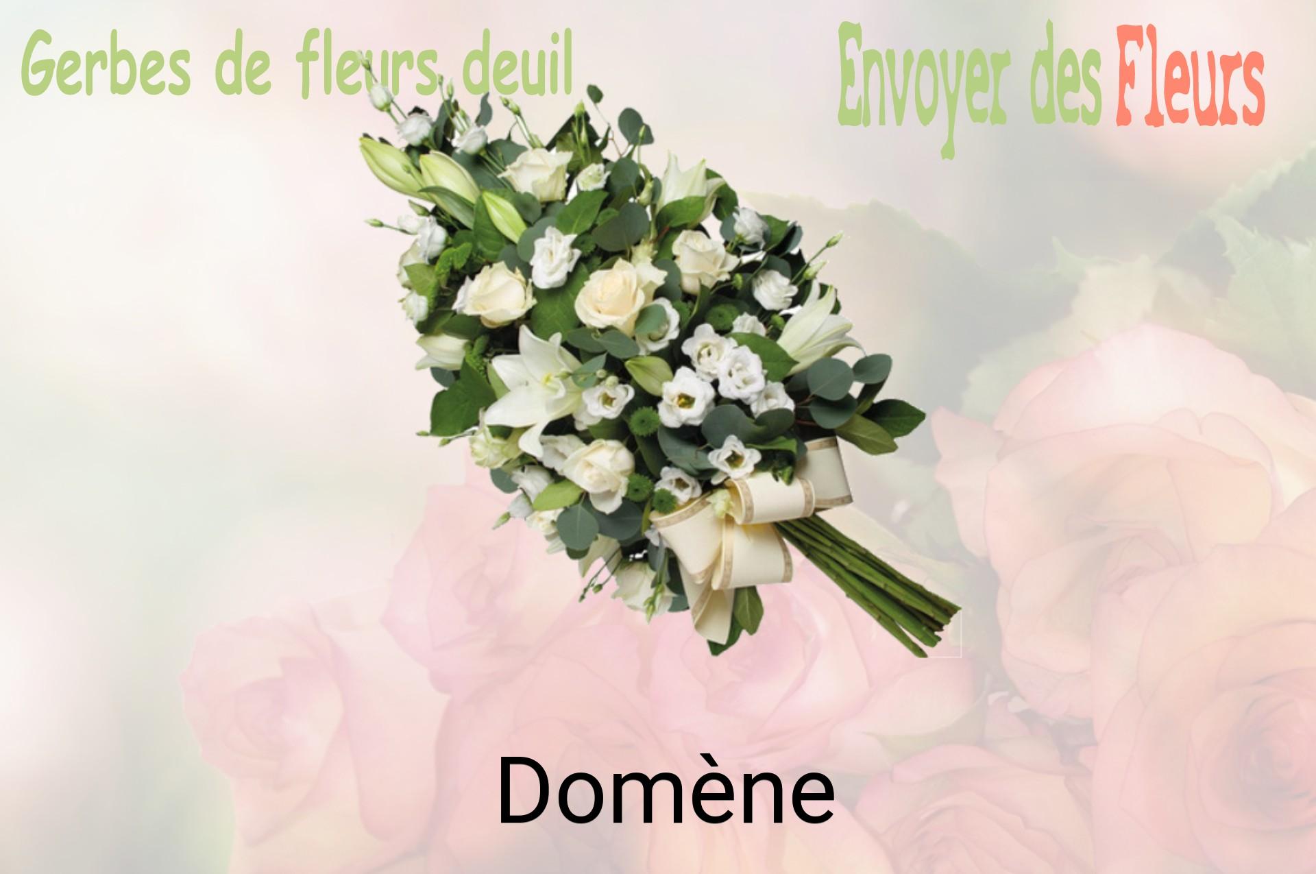 Gerbe de fleurs de deuil livrée à Domène